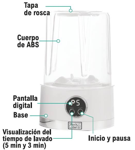 Mini lavadora portátil para prendas delicadas