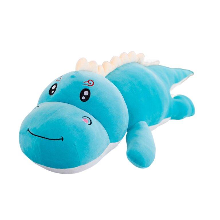 Peluche dinosaurio azul Haku ultrasuave