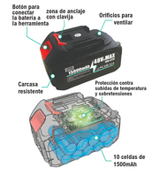 Batería recargable 48V para herramientas
