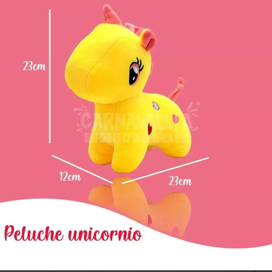 Unicornio de peluche suave multicolor