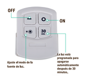 Set 3 lámparas LED COB con mando