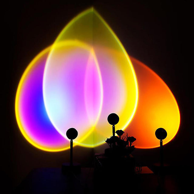 Lámpara Sunset LED USB giratoria
