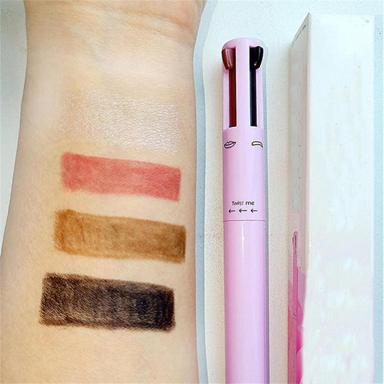Lápiz de Maquillaje 4 en 1 Multifuncional