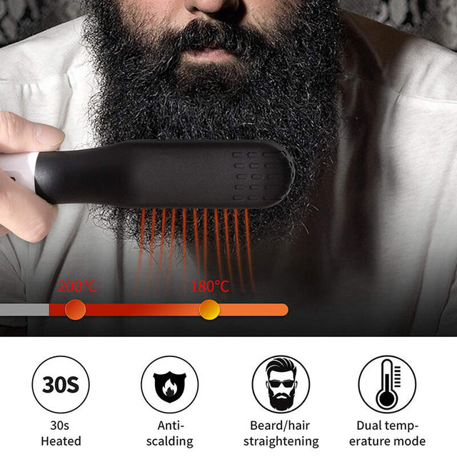 Cepillo alisador para hombre rápido y fácil