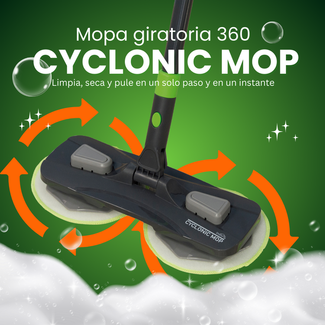 Mopa giratoria 360º para suelos duros