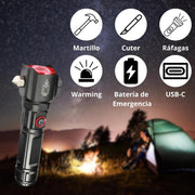 Linterna de emergencia superpotente LED