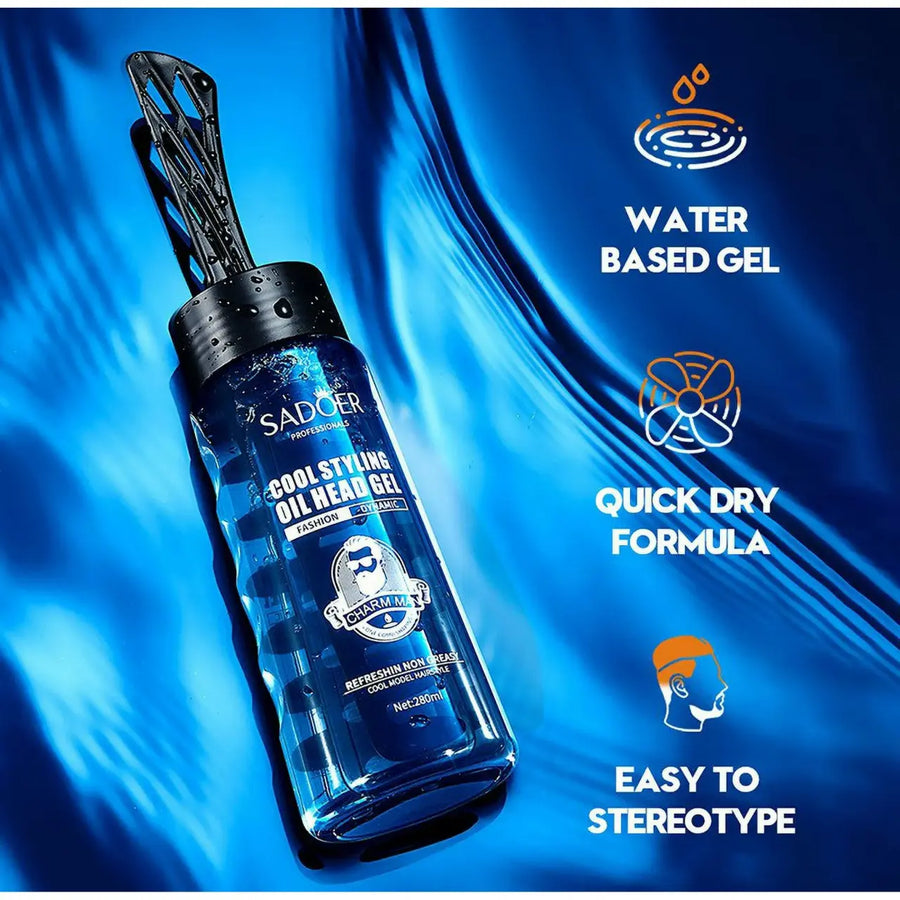 Gel efecto cera fuerte para peinar