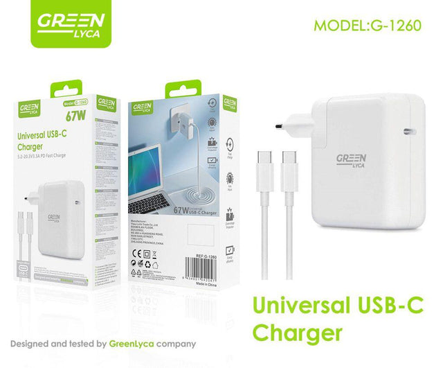 Cargador PD USB-C 67W de carga rápida