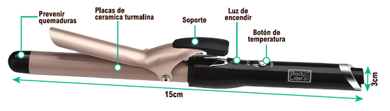 Rizador de pelo rápido y fácil