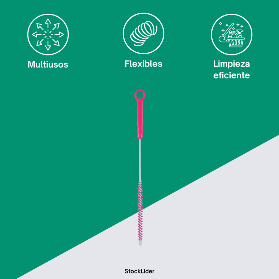 Cepillos limpia botellas flexibles 3 uds