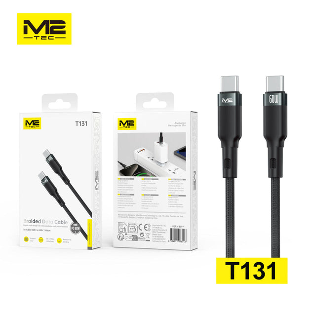 Cable USB-C a USB-C 60W 1M M2TEC