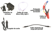 Arrancador coche con compresor portátil