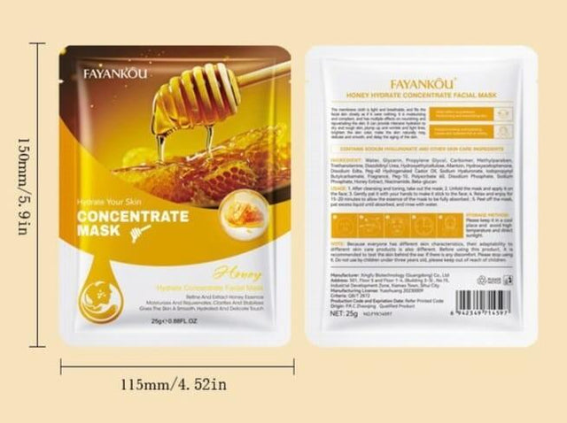 Mascarilla facial de miel hidratante