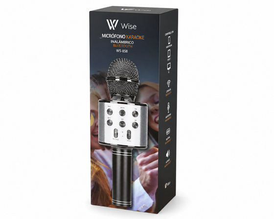 Micrófono karaoke bluetooth portátil