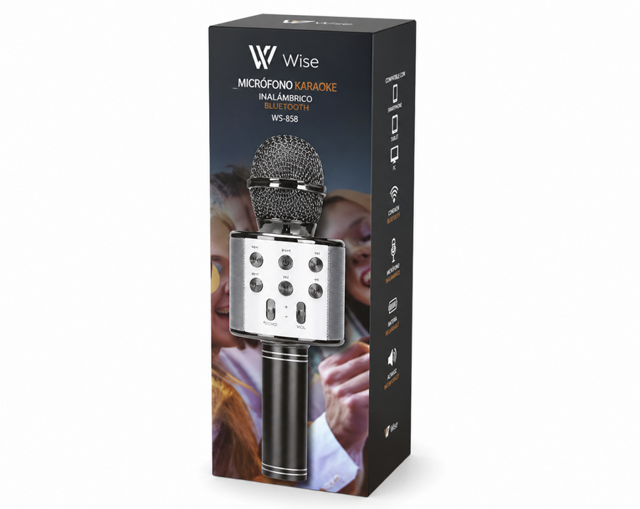Micrófono karaoke bluetooth portátil