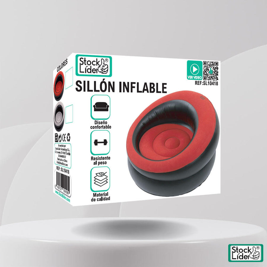 Sillón inflable cómodo y portátil