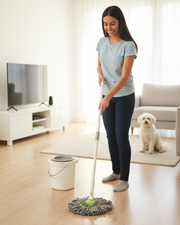 Fregona con escurridor para limpiar mejor