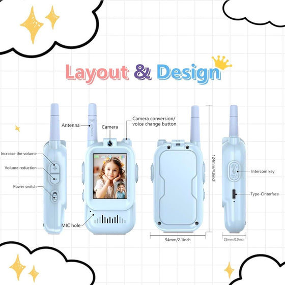 Walkie talkie para niños divertido y fácil