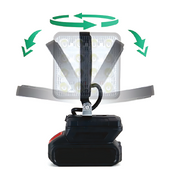 Foco LED solar con batería portátil