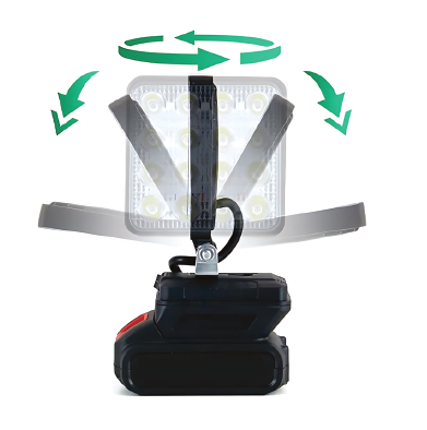 Foco LED solar con batería portátil