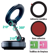 Soporte móvil magnético para coche y moto