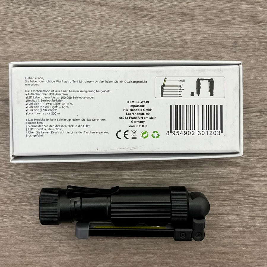 Lámpara LED Stick magnética y plegable
