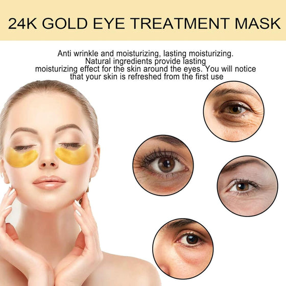 Parches de Oro 24K para Ojos