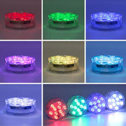 Luz RGB sumergible con mando
