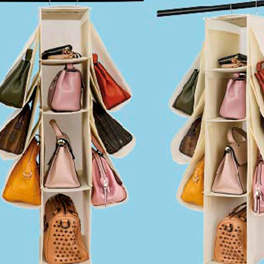 Organizador colgante armario bolsos