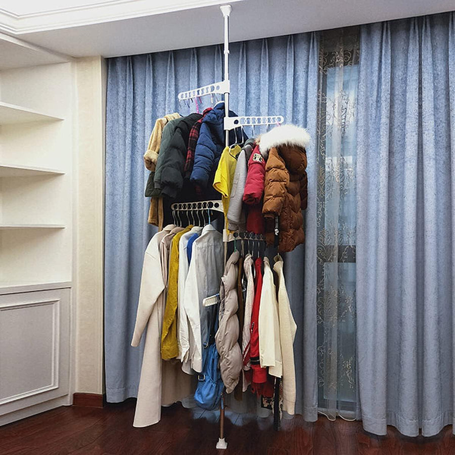 Perchero extensible sin taladrar