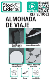 Almohada de viaje viscoelástica