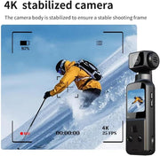 Cámara digital de bolsillo 4K con WiFi