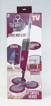 Mopa triple microfibra con spray giratorio