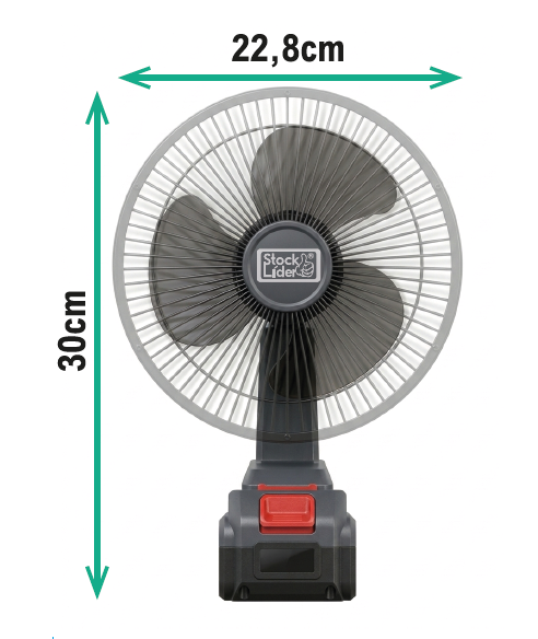 Ventilador con batería portátil potente