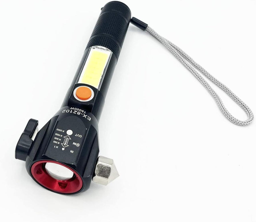 Linterna táctica LED recargable multifunción