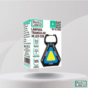 Lámpara triangular 36 LED COB portátil