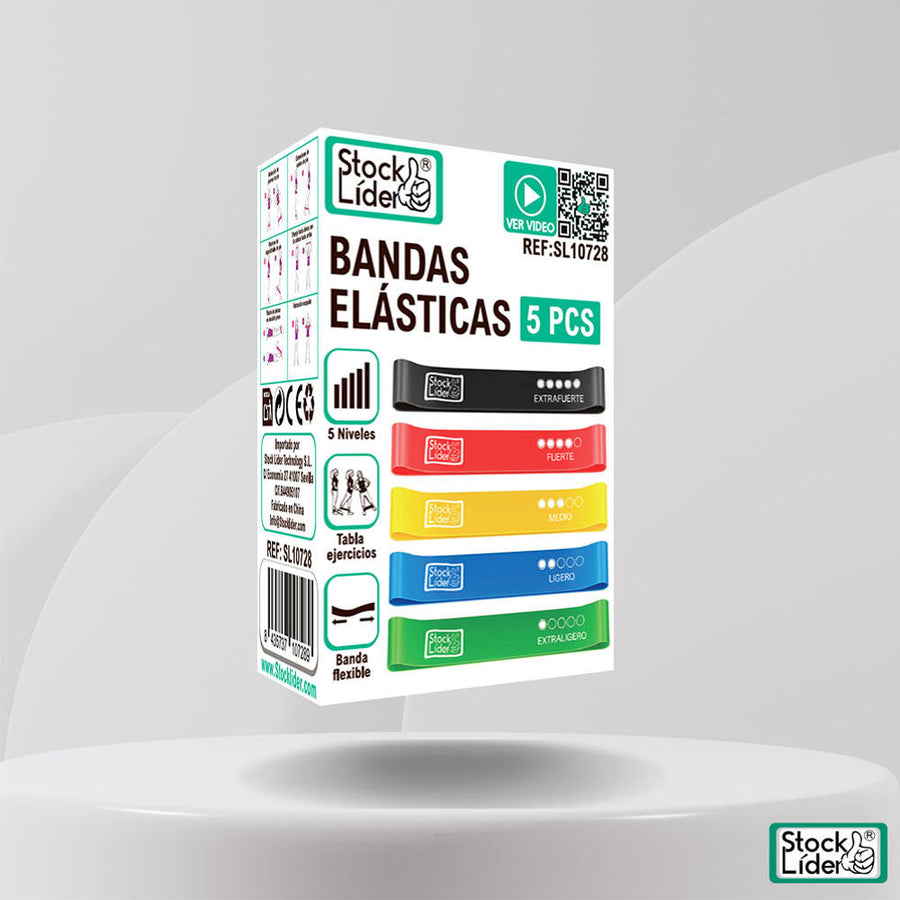 Bandas elásticas con 5 resistencias