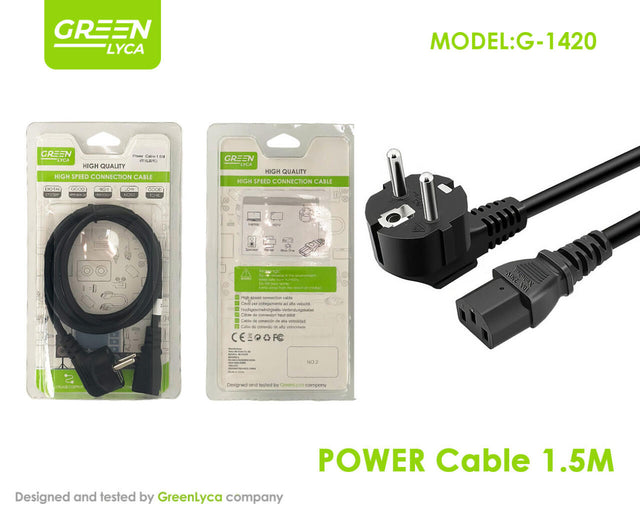 Cable alimentación europeo 1,5 m