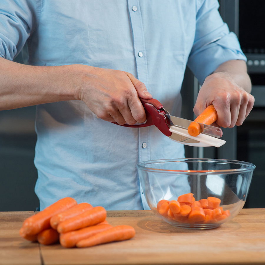 Tijeras de Cocina 2 en 1 con Tabla