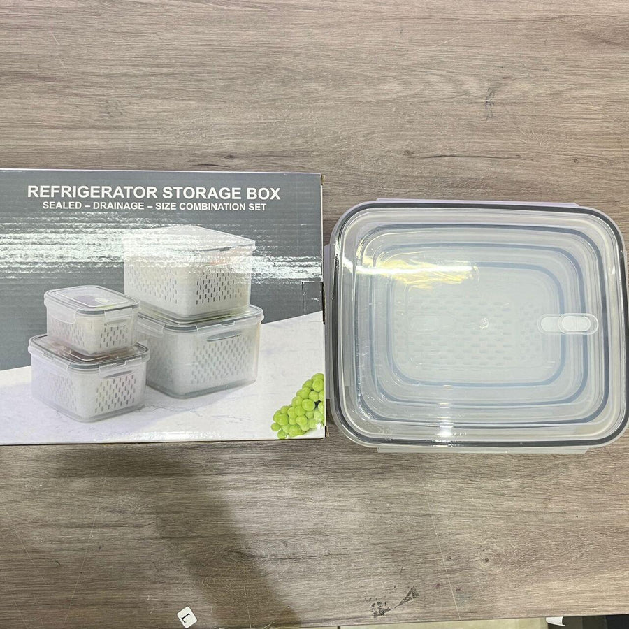 Recipientes herméticos con colador 4 pcs