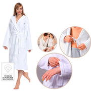 Albornoz femenino extra suave y absorbente