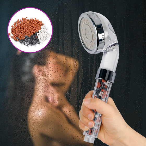 Ducha ecológica con filtro mineral pack 2