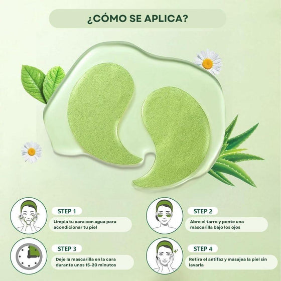 Parche para ojos con colágeno hidratante