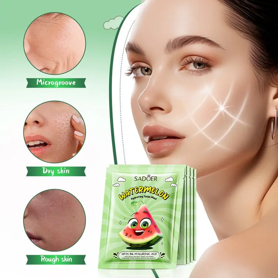 Mascarilla facial hidratante de sandía