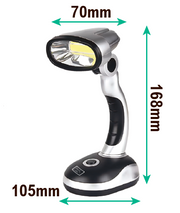 Lámpara de mesa LED portátil y ajustable
