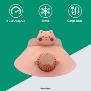 Gorra ventilador USB ajustable y ligera