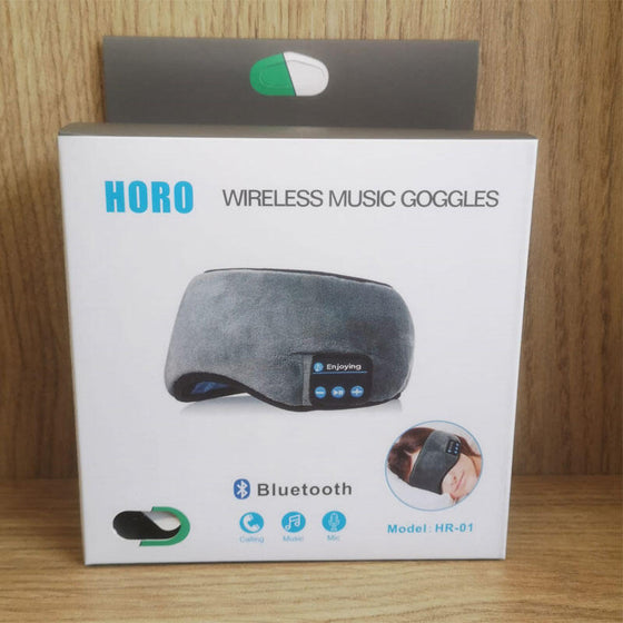 Antifaz con auriculares Bluetooth para dormir