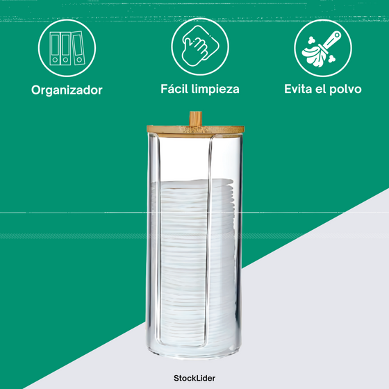 Dispensador de discos desmaquillantes