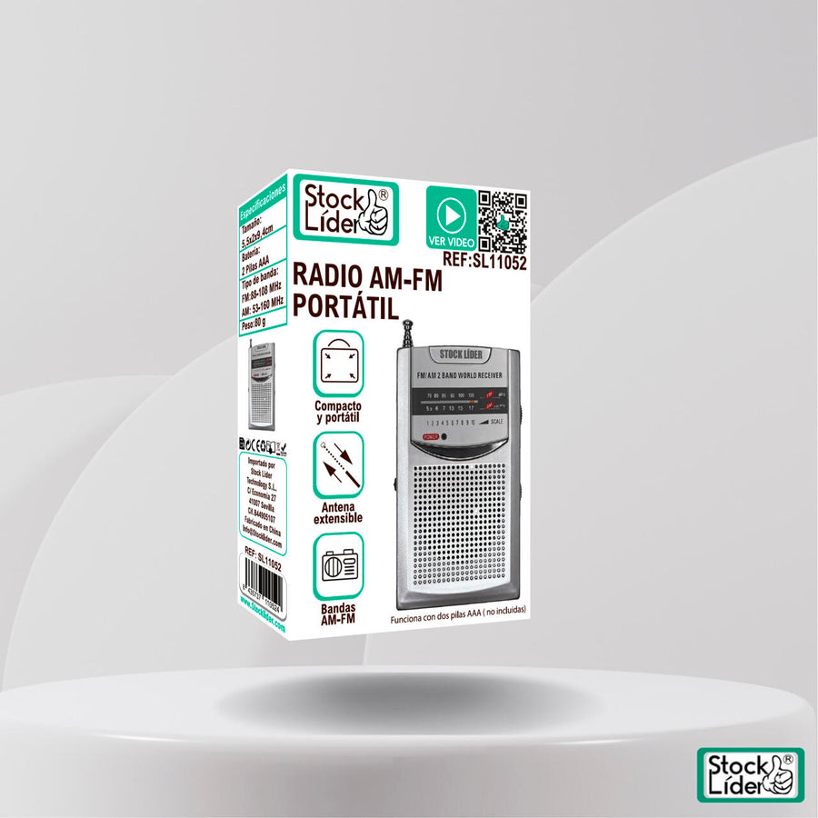 Radio AM FM portátil compacta