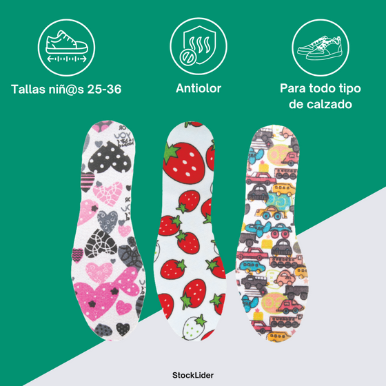 Plantillas infantiles cómodas y recortables
